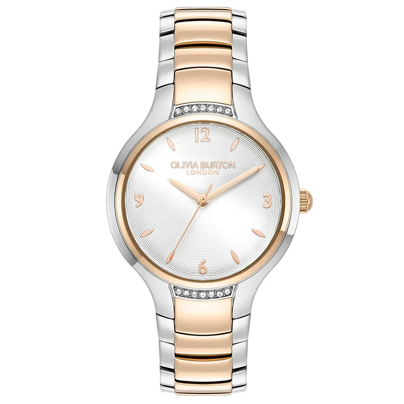 Relógio Olivia Burton Lea Feminino Prata e Rosé